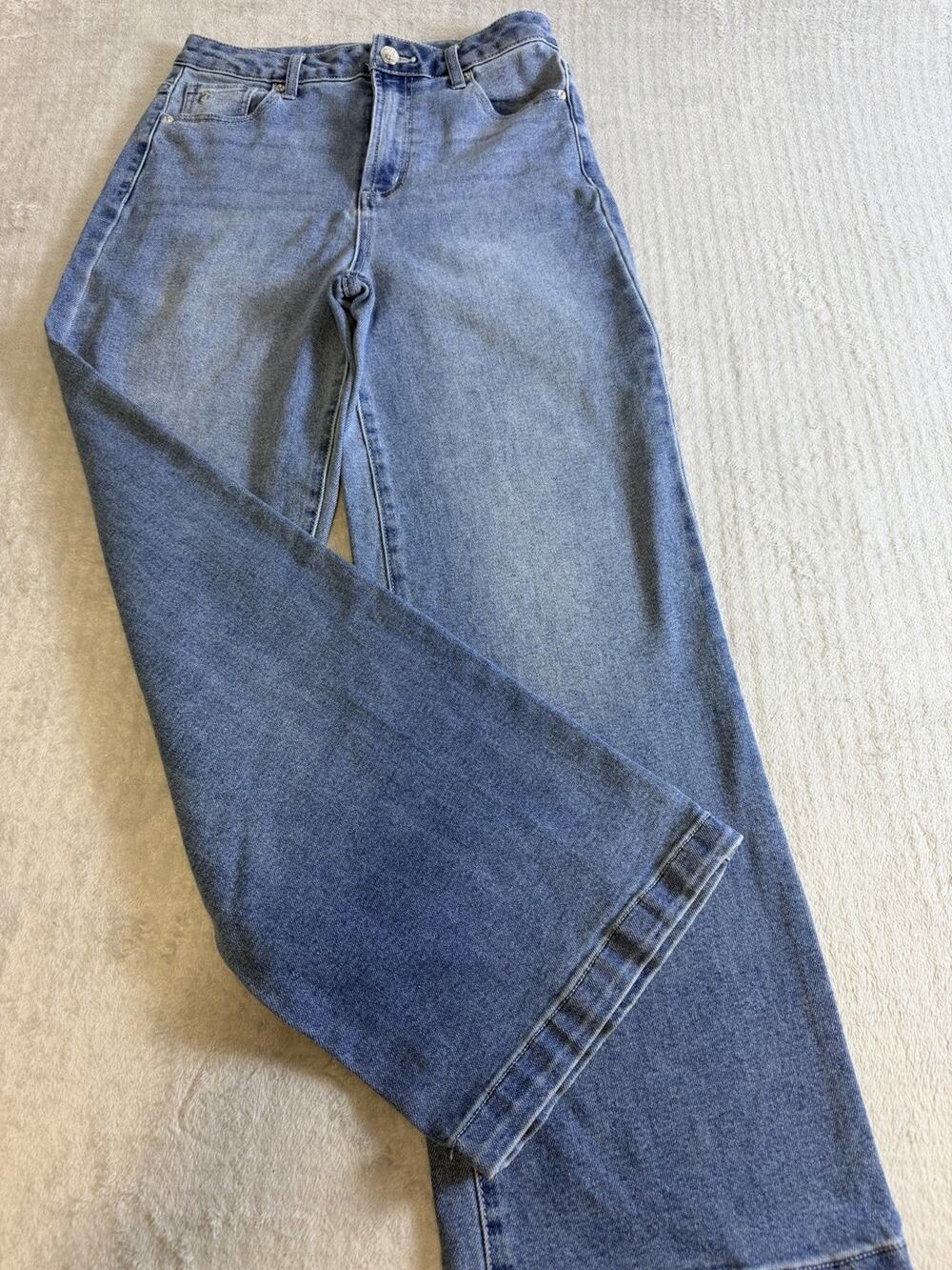 Juicy Couture LUNTA Jeans Womens 9/29 High Rise Flare Stretch Denim Blue